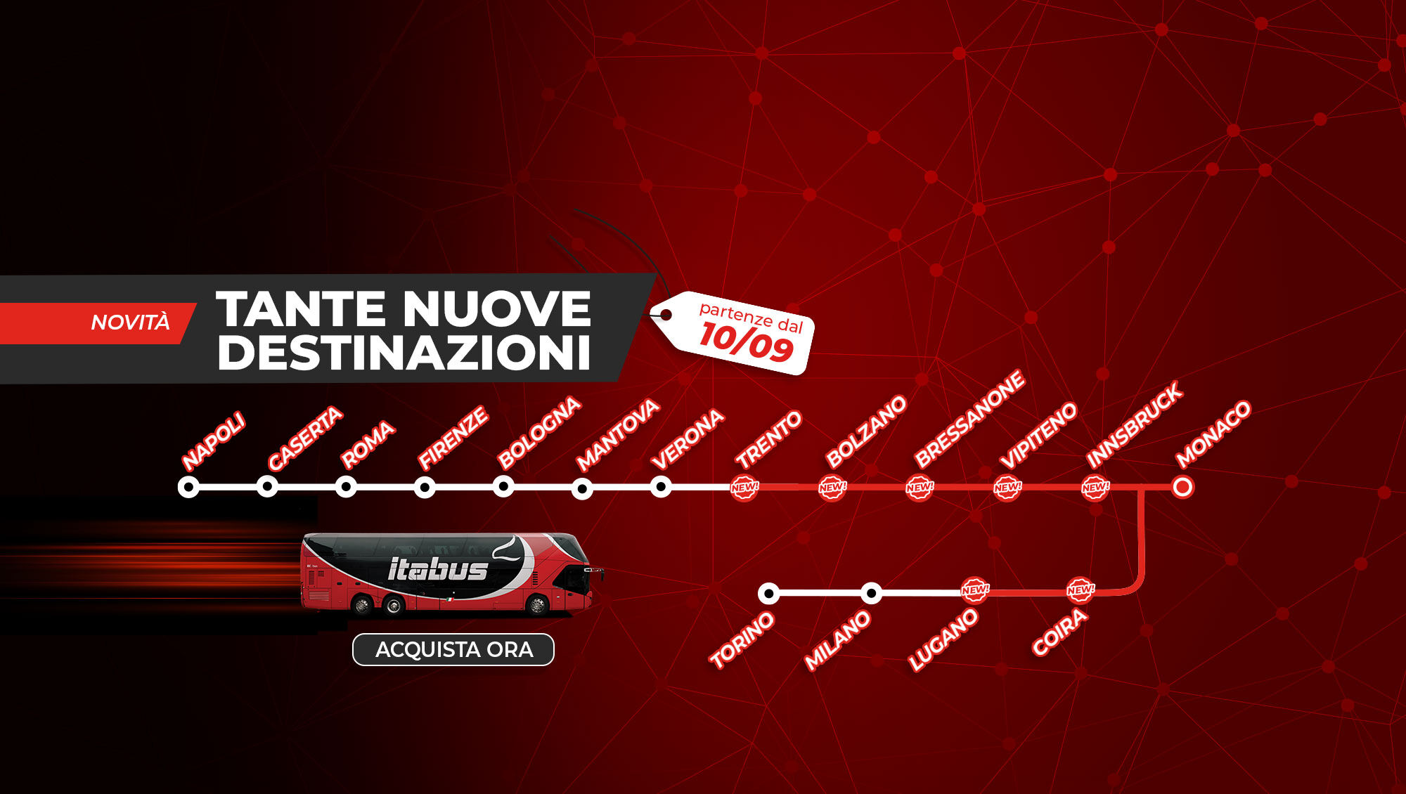 Itabus nuove destinazioni