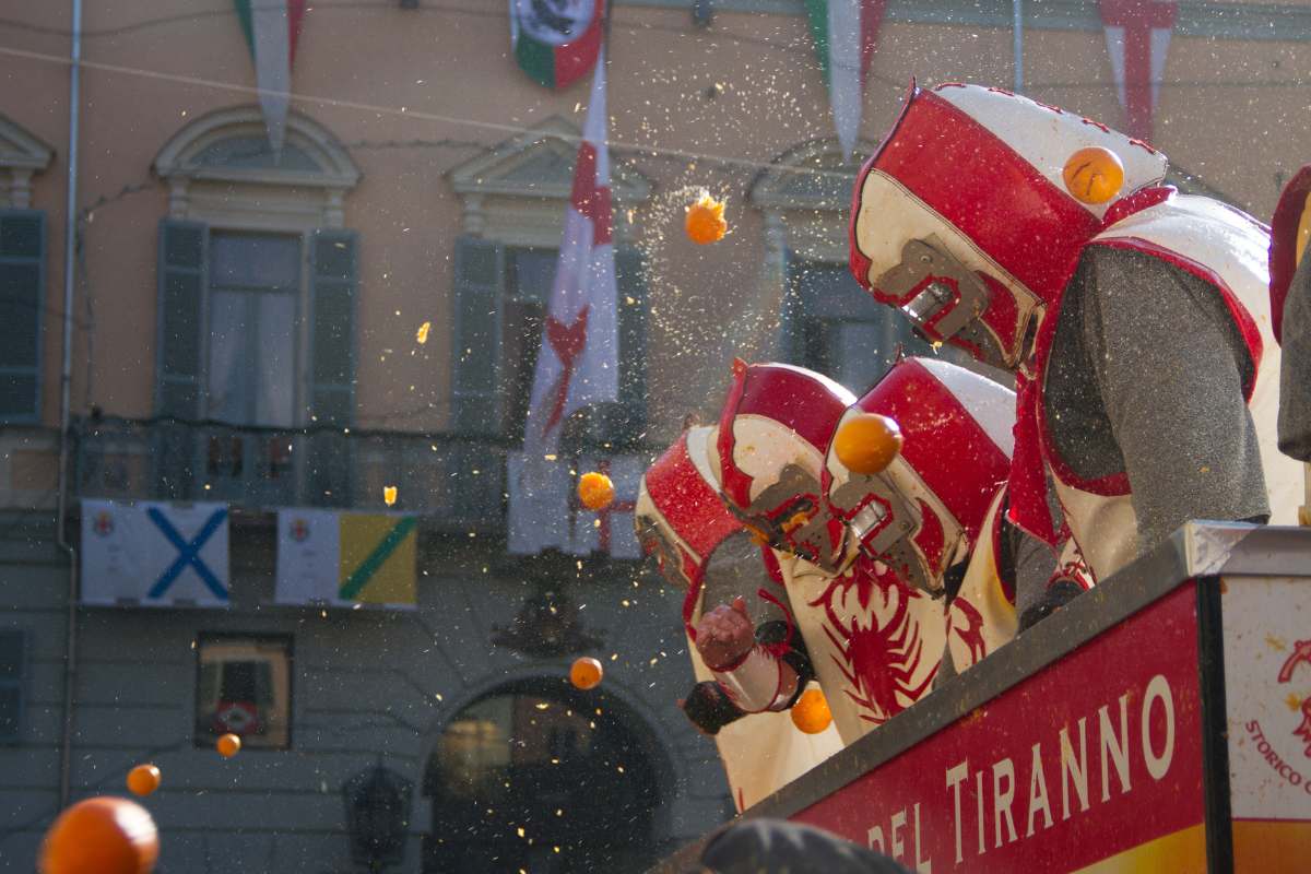 Andare a Ivrea a Carnevale